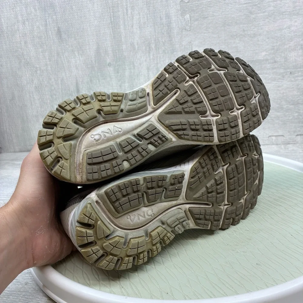 Brooks Ghost 10 Running Shoes Women's 10 Grey Mesh Athletic Sneakers 1202461B144